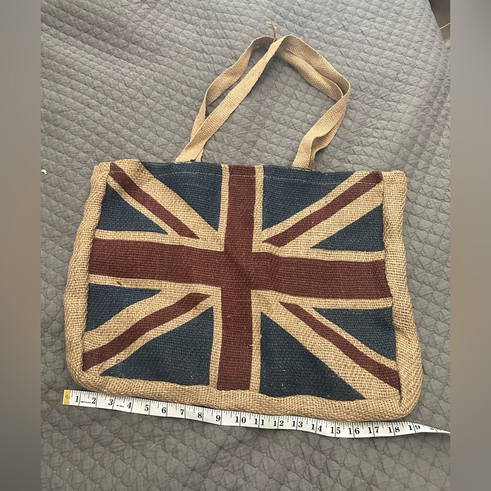 Jute Tote Bag | British Flag Bag